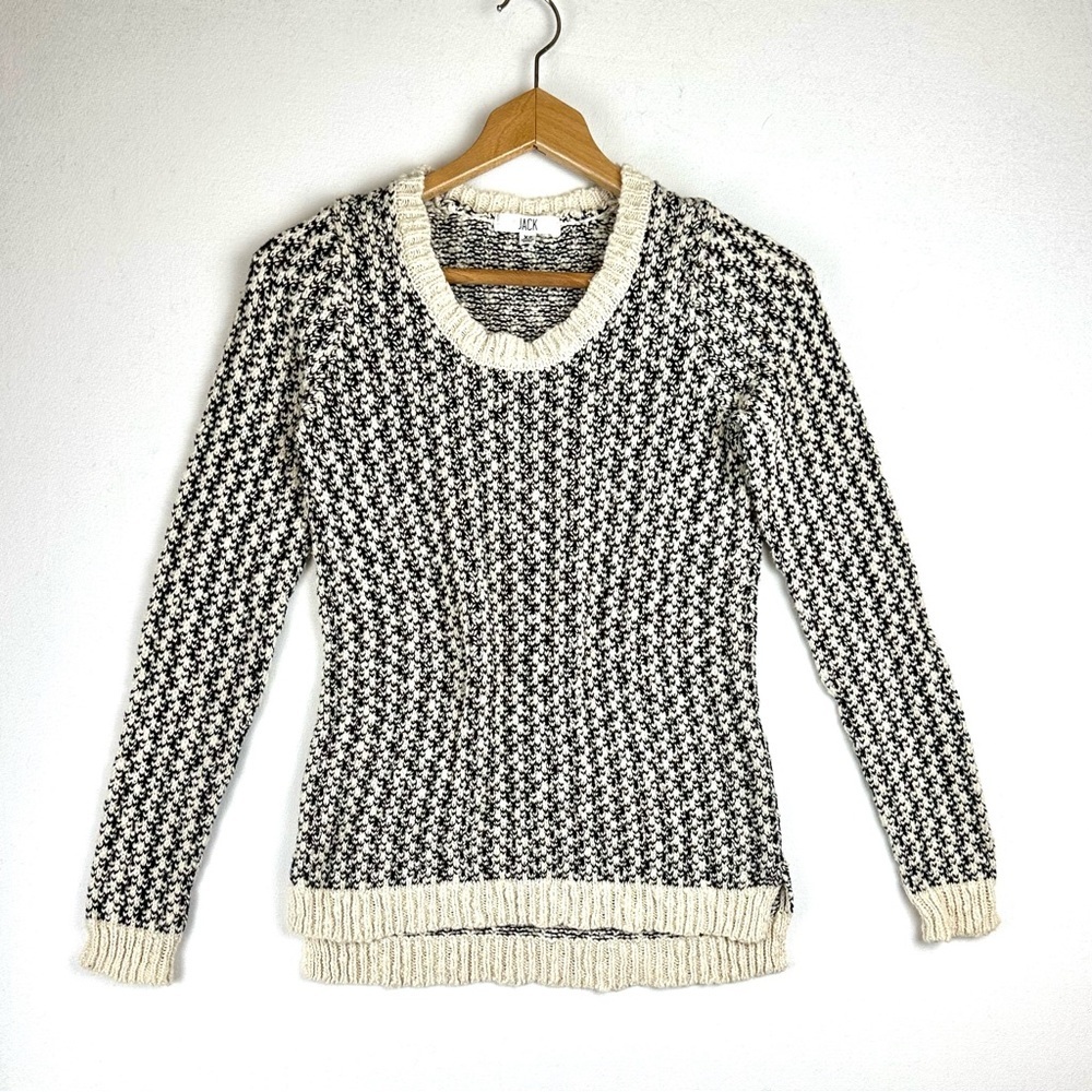 Jack Black & White Textured Marled Sweater